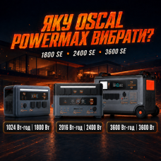 OSCAL PowerMax 1800 SE vs 2400 SE vs 3600 SE: выбираем зарядную станцию ​​для дома, офиса и экстремальных условий