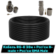 Комплект RG-8 50 Ом 30 м с разъемами N-male и QMA-male для создания ВЧ коаксиальной линии✔️Двойное экранирование, низкие потери сигнала✔️Для антенн, SDR, радиостанций, РЭБ, репитеров и телекоммуникационного оборудования✔️