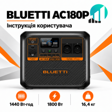 BLUETTI AC180P инструкция: подключение, зарядка и настройка