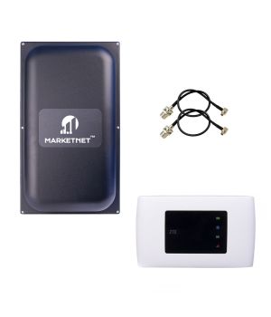 Купити Комплект Роутер 4G ZTE MF920U + Панельна 3G/4G антена MARKETNET Maxi MIMO 22 dBi 824-960 МГц/1700-2700 МГц в Україні