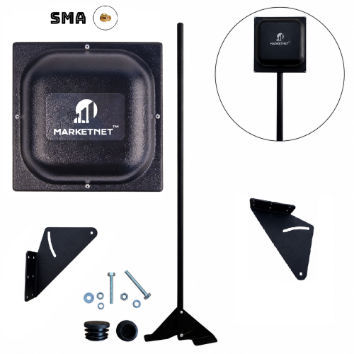Комплект Антена панельна 4G MARKETNET MIMO T800 SMA 21 dBi + Кронштейн 1,5 м