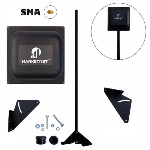 Комплект Антена панельна Marketnet Square SMA 21 dBi + Кронштейн 1,5 м