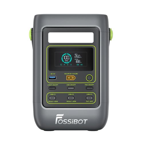 Купити FOSSiBOT FDC300 за вигідною ціною✔️ Портативна зарядна станція 288 Вт·год із LiFePO₄⚡двома USB-C по 140 Вт, вентилятором і LED-ліхтарем✔️ Гарантія та швидка доставка по Україні⏩