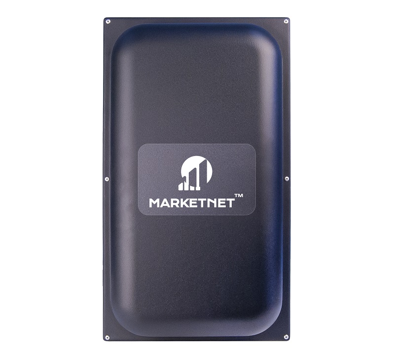 Панельна 4G Антенна MARKETNET Maxi MIMO 22 дБ Панельна 4G Антенна MARKETNET Maxi MIMO 22 дБ 824-960 МГц/1700-2700 МГц. Фронтальный вид
